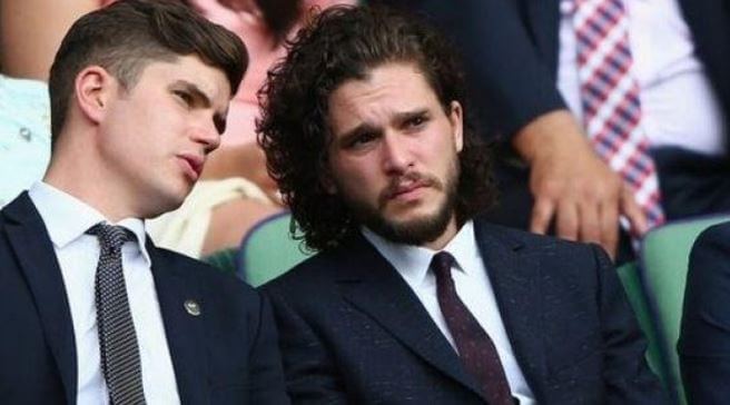 John Harington with his brother, Kit Harington.